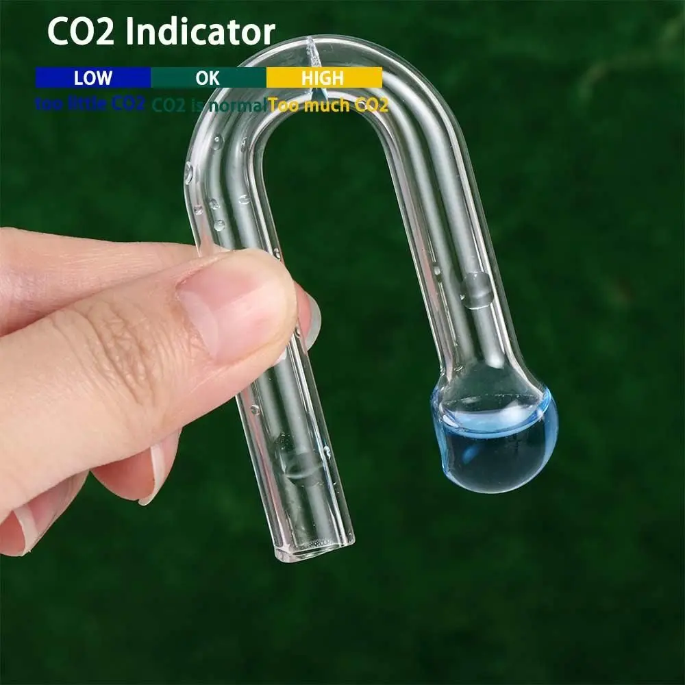 Glass Co2 Drop Checker - Concentration Aquarium For Aquatic Plants CO2