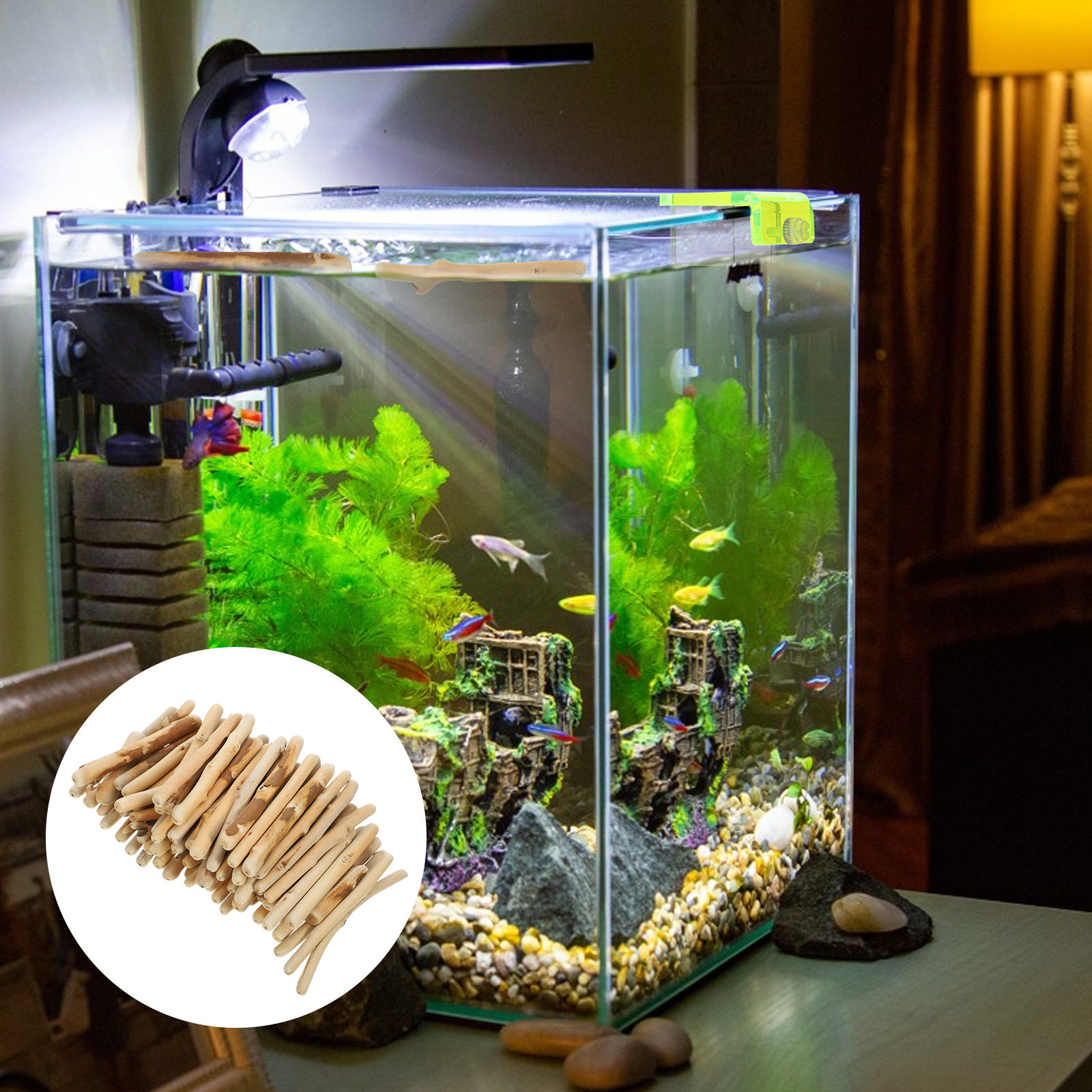 Planted Aquarium With Driftwood - 1Set Natural Driftwood Decoration Short Driftwood