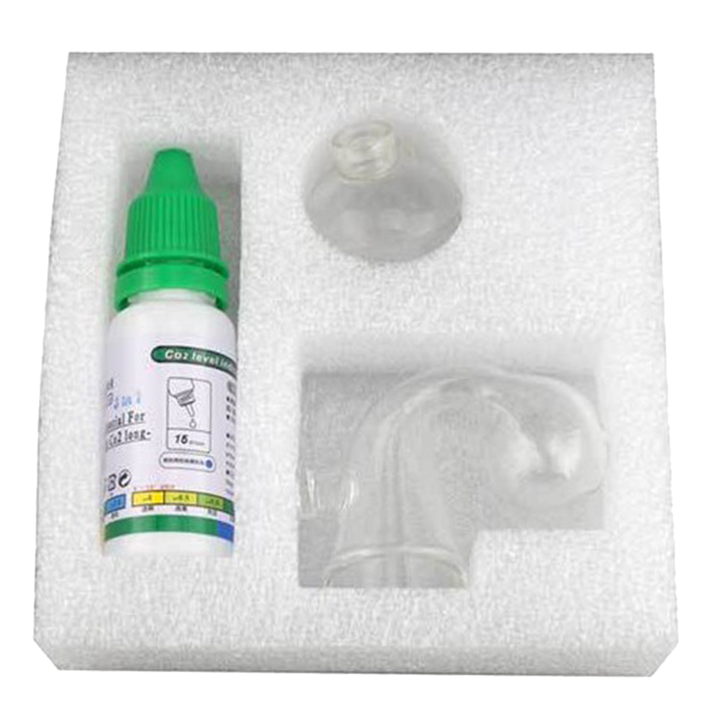 Glass Co2 Drop Checker - Aquarium CO2 Indicator Solution Fish Tank