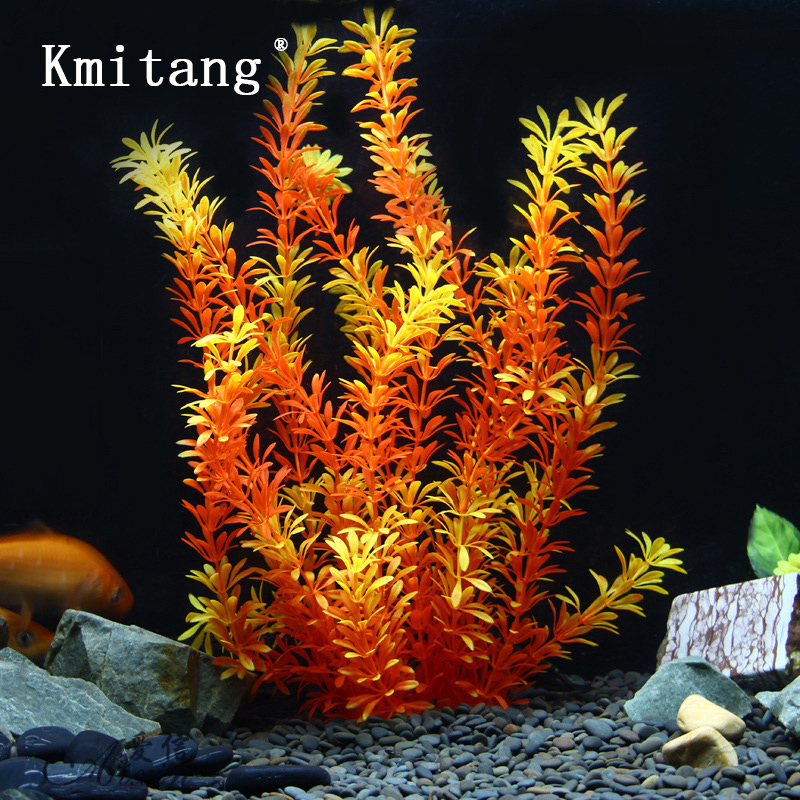 Aquarium Plant Grass - 100cm Tropical Plants Large Artificial Water