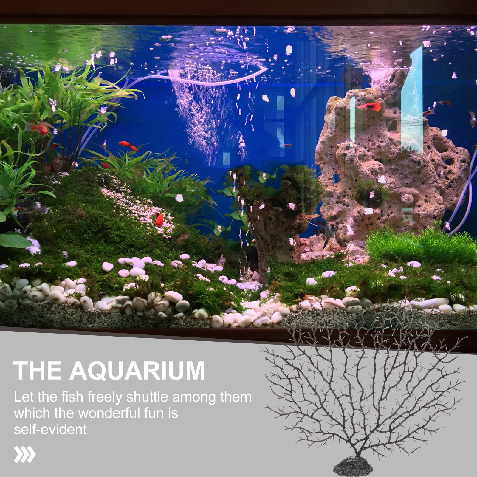 Non Planted Aquarium Fish - Artificial Coral Tree Aquatic Plant Ornament