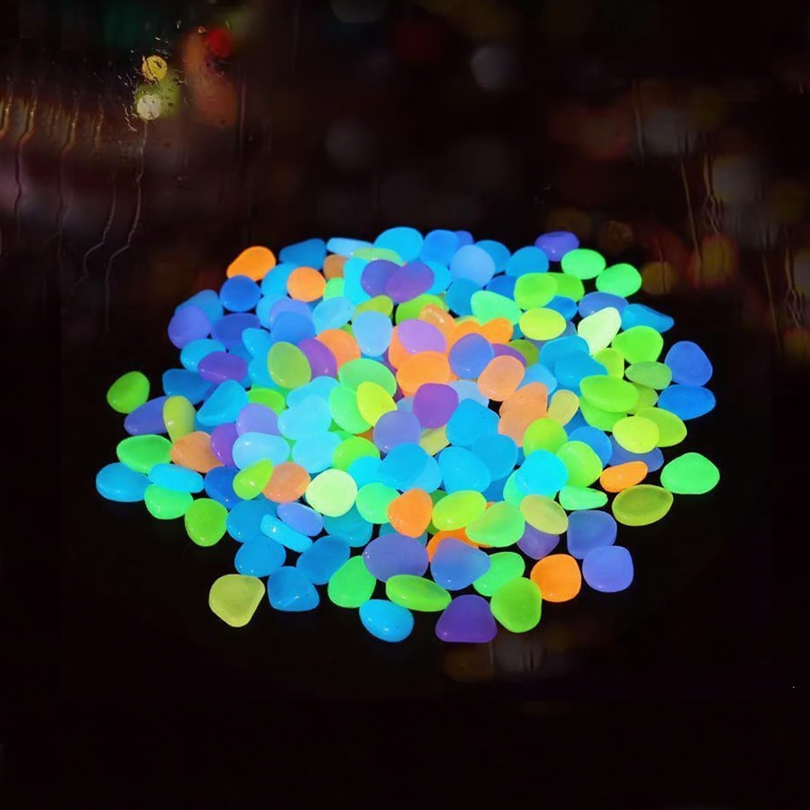 Planted Aquarium Hours - 100pcs Glow In The Dark Pebbles