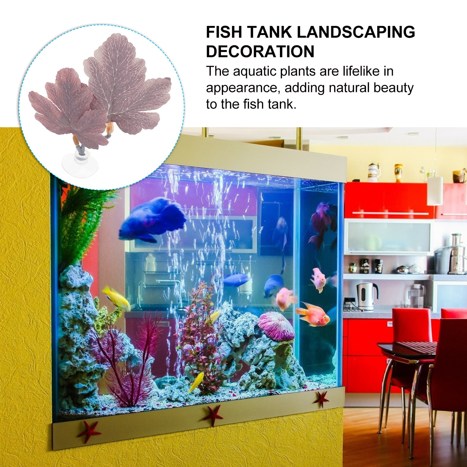 Planted Aquarium Betta - Realistic Betta Hammock Leaf Bed Artificial