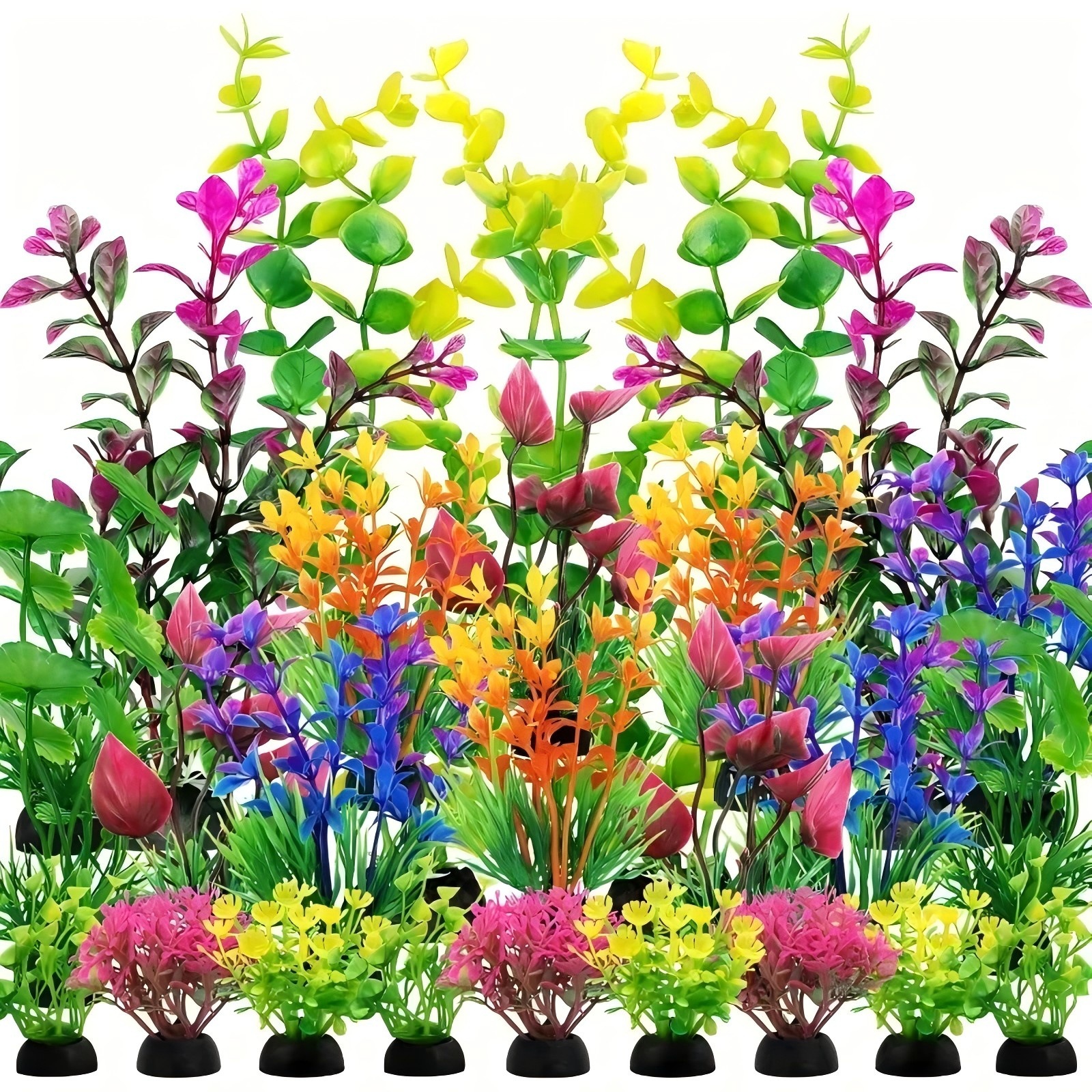 Aquarium Plant Grass - Aquarium Decor Set Artificial Plastic Plants