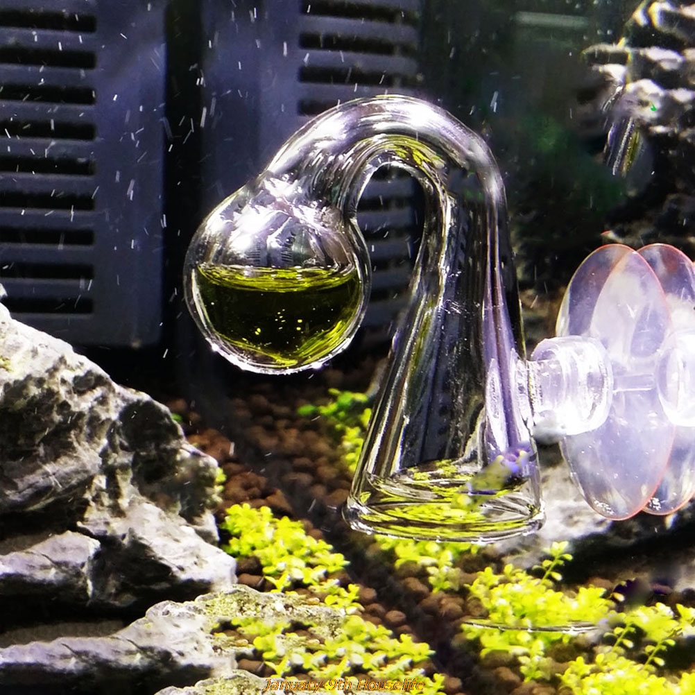 Glass Co2 Drop Checker - Fish Tank CO2 Diffuse Glass Drop