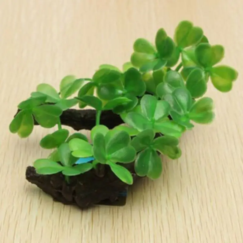 Plastic Artificial Turtle Tree - Planted Aquarium With Driftwood incelemesi ve fiyatı
