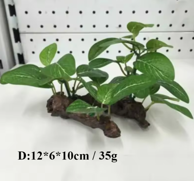 Plastic Artificial Turtle Tree - Planted Aquarium With Driftwood incelemesi ve fiyatı