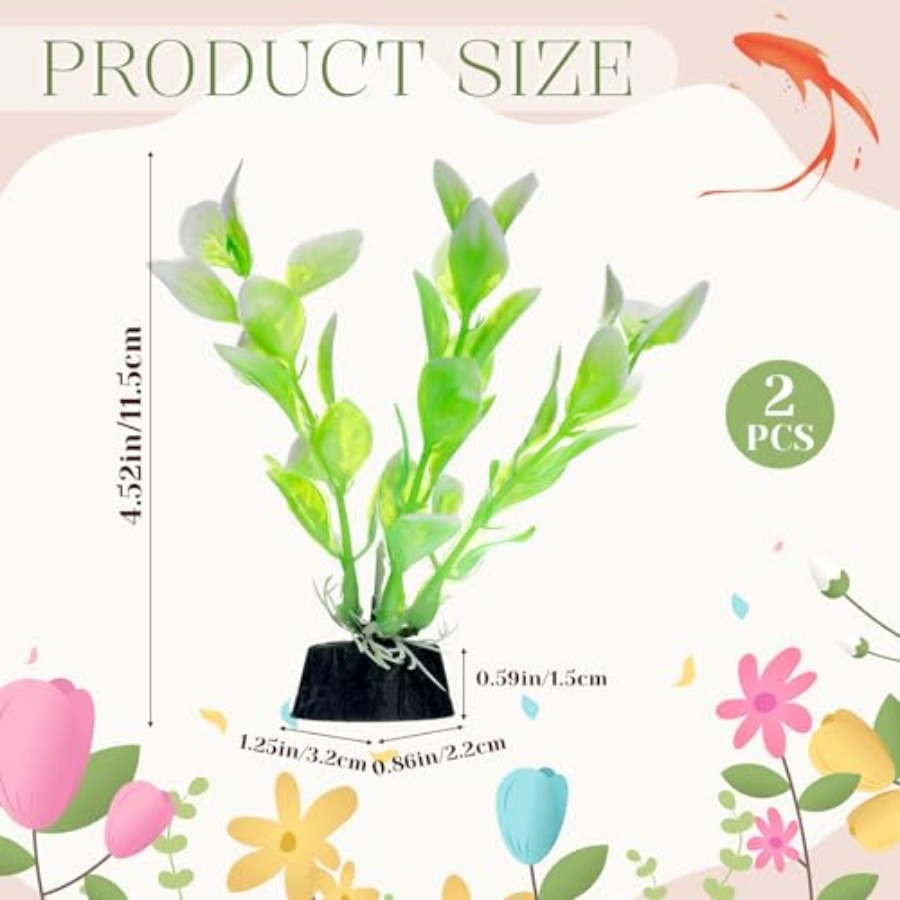 2 Pcs 4 Inch Small Aquarium Pl - Planted Aquarium Betta incelemesi ve fiyatı