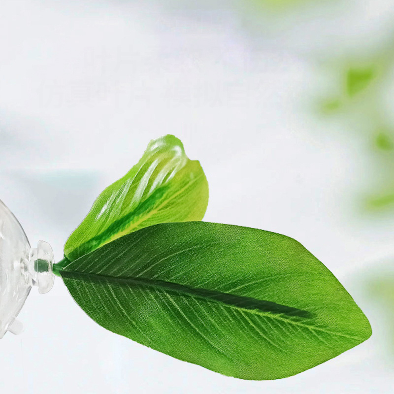 1 Pc Green Leaf Hammock For Be - Planted Aquarium Betta incelemesi ve fiyatı