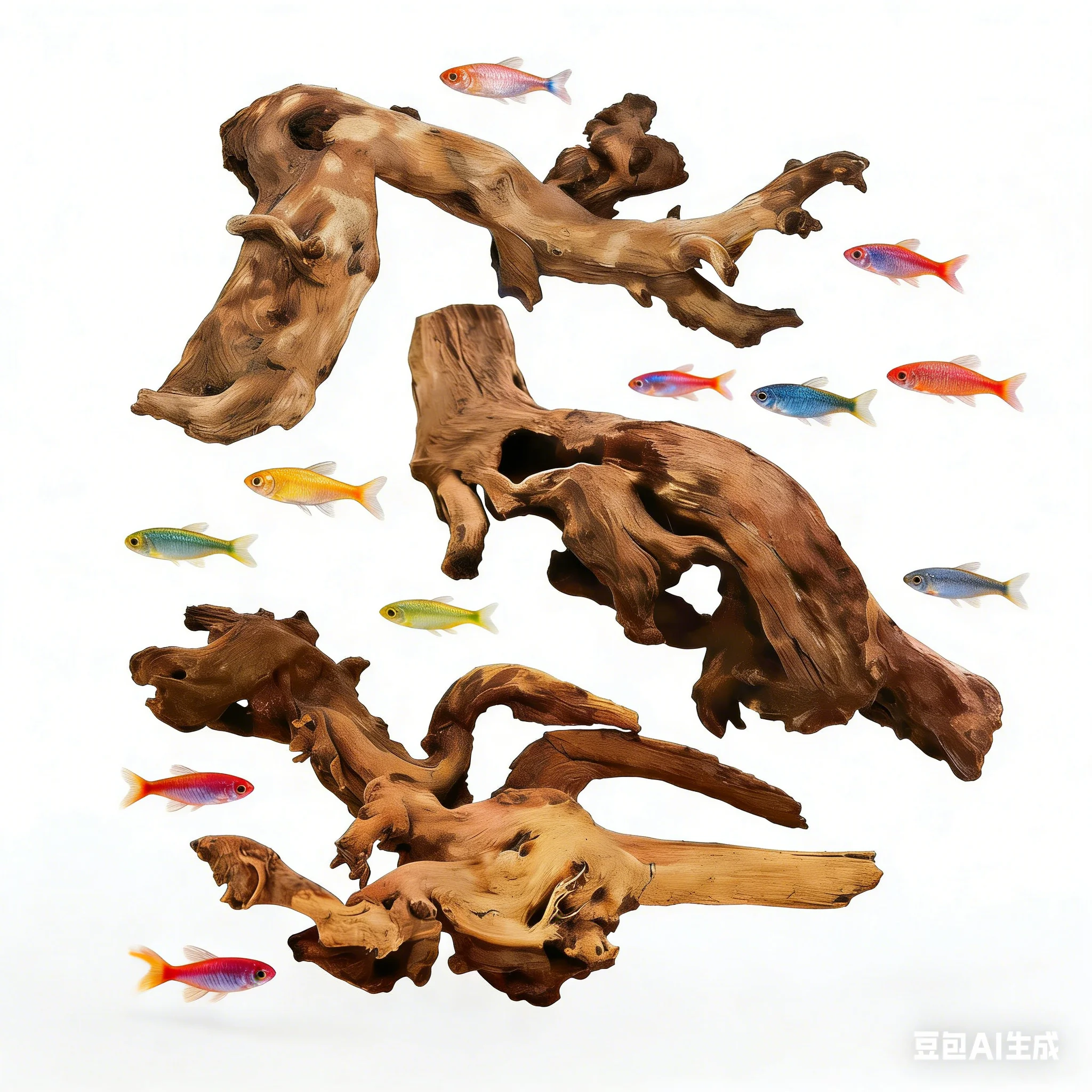 New Natural Small Tree Trunk D - Planted Aquarium With Driftwood incelemesi ve fiyatı