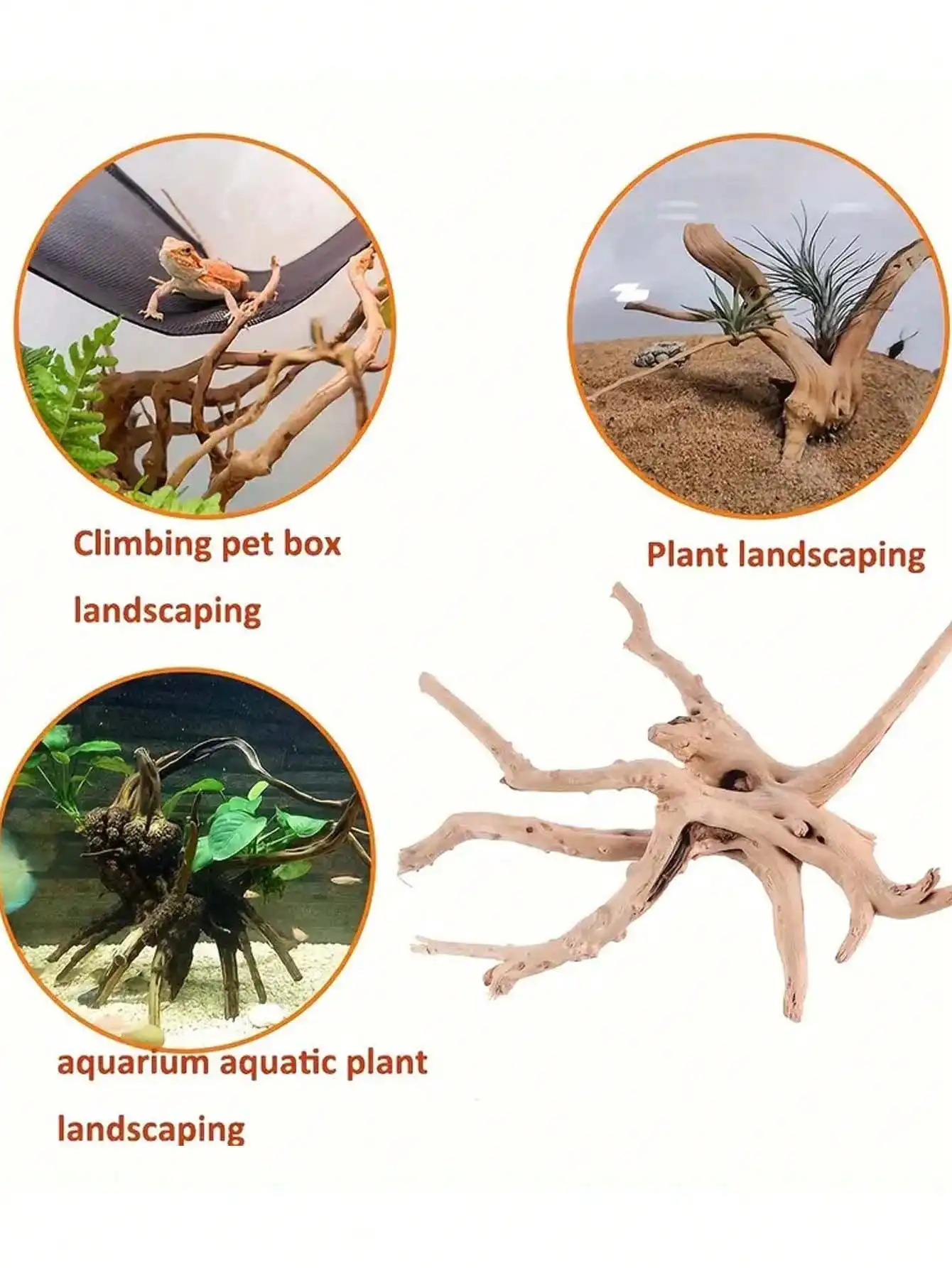 New Natural Small Tree Trunk D - Planted Aquarium With Driftwood incelemesi ve fiyatı