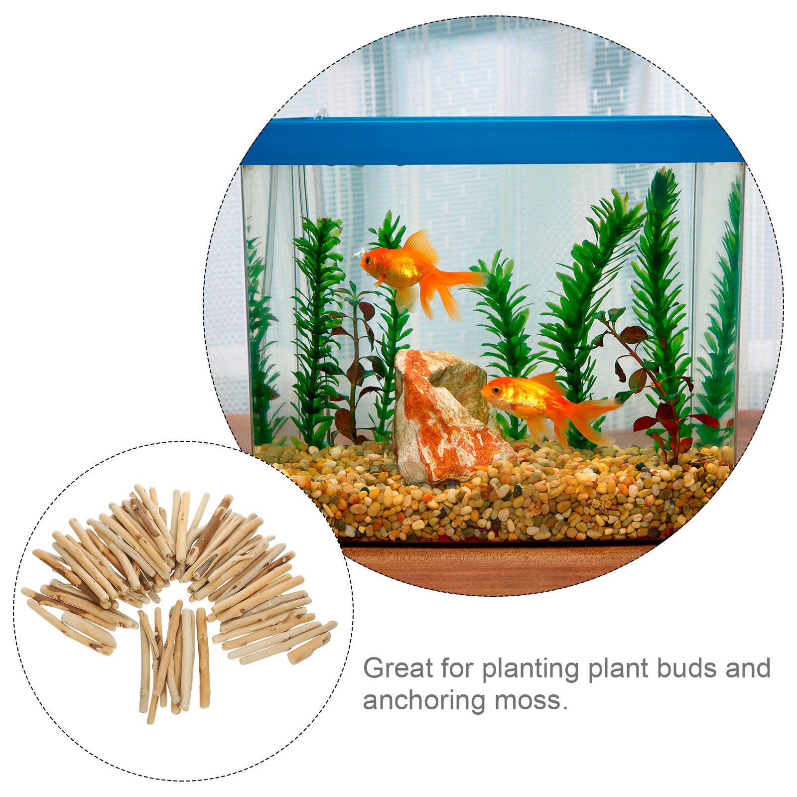 1Set Natural Driftwood Decorat - Planted Aquarium With Driftwood incelemesi ve fiyatı