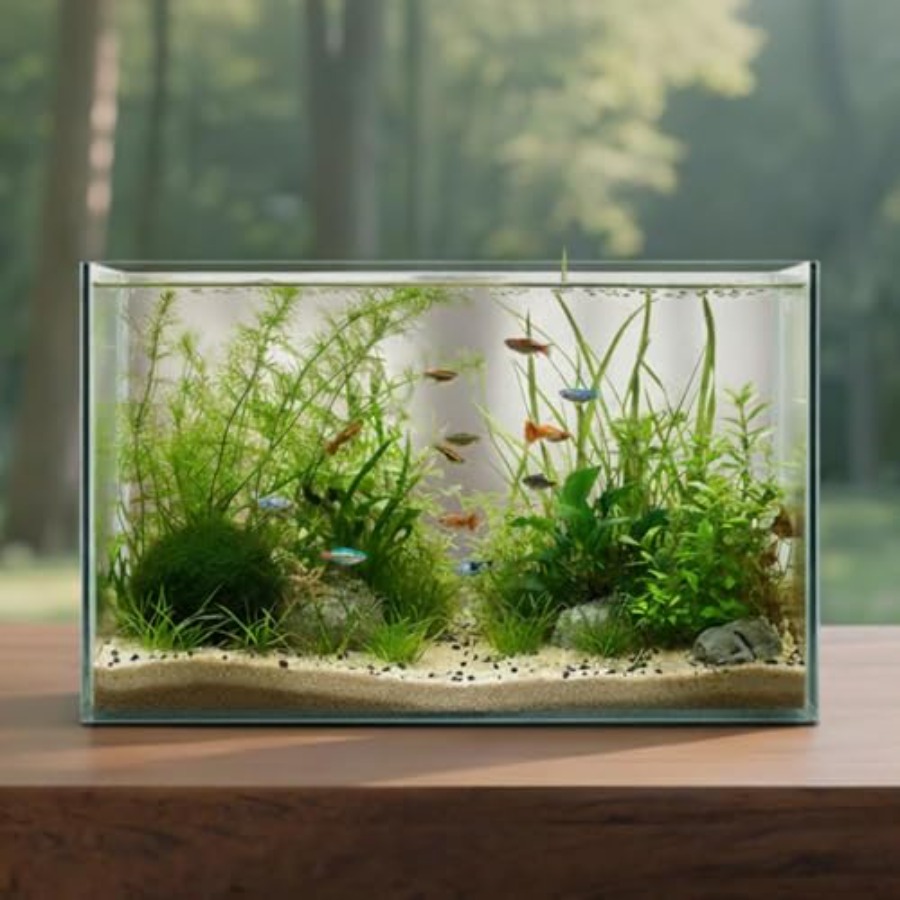 Glass Fish Tank Open-Back Lid  - Planted Aquarium Betta incelemesi ve fiyatı