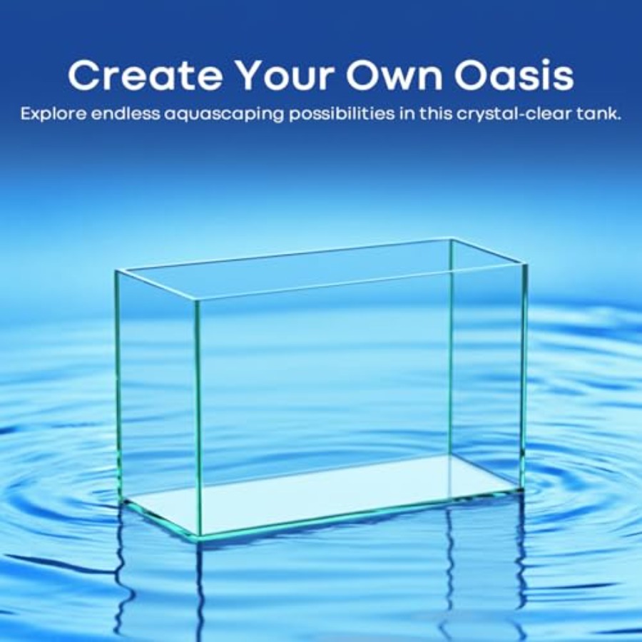 Glass Fish Tank Open-Back Lid  - Planted Aquarium Betta incelemesi ve fiyatı