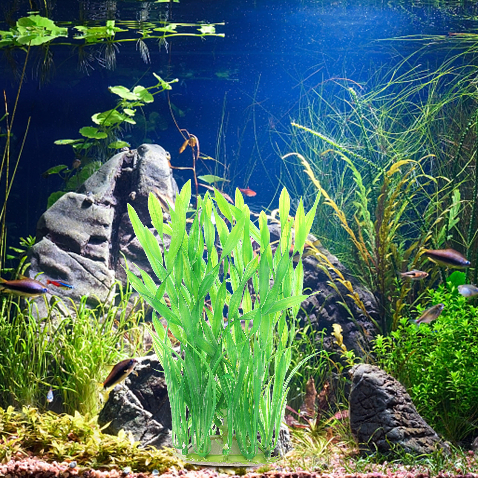 2Pcs Realistic Artificial Aqua - Non Planted Aquarium Fish incelemesi ve fiyatı
