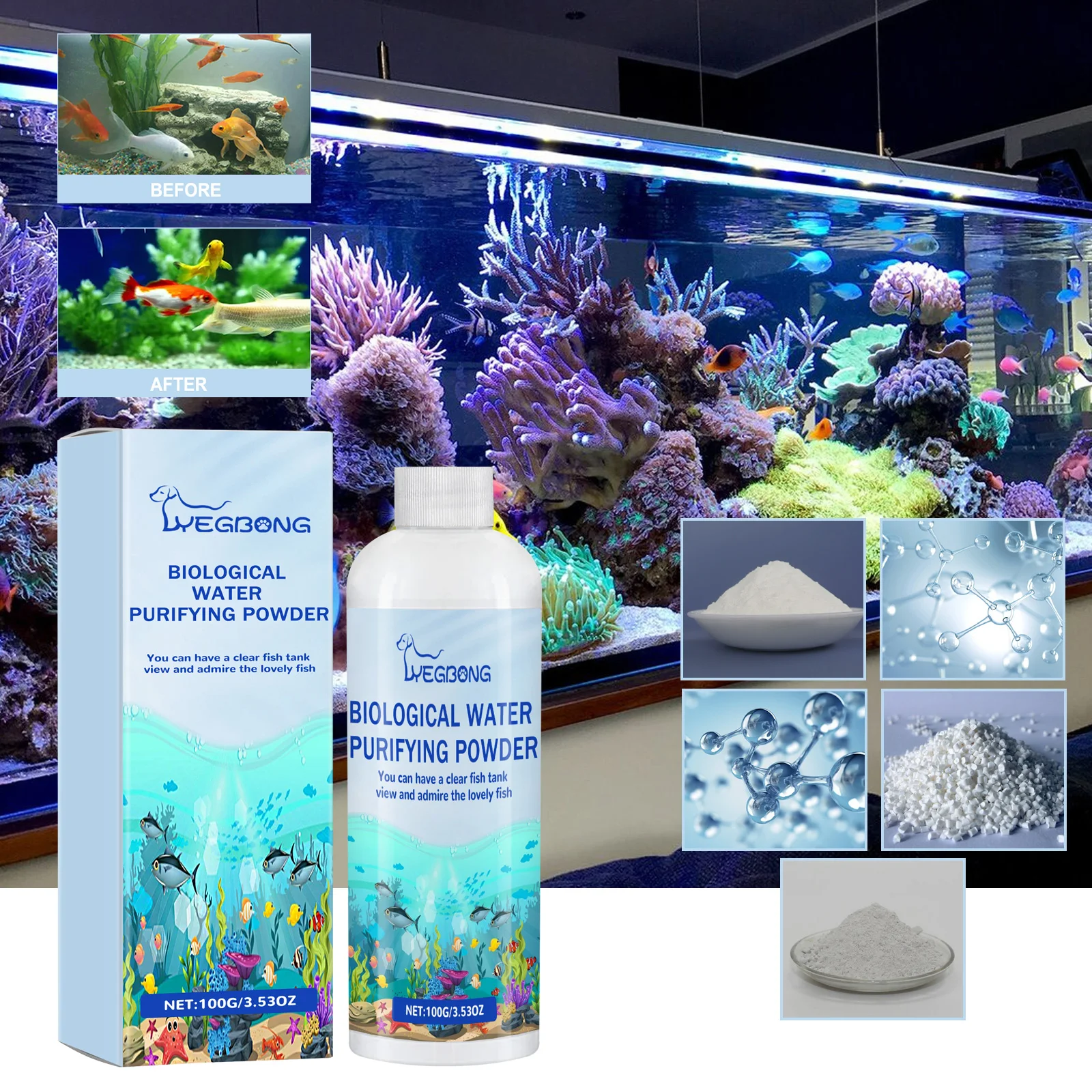Yegbong Fish Tank Water Purifi - Aquarium Plant Fertilizer incelemesi ve fiyatı