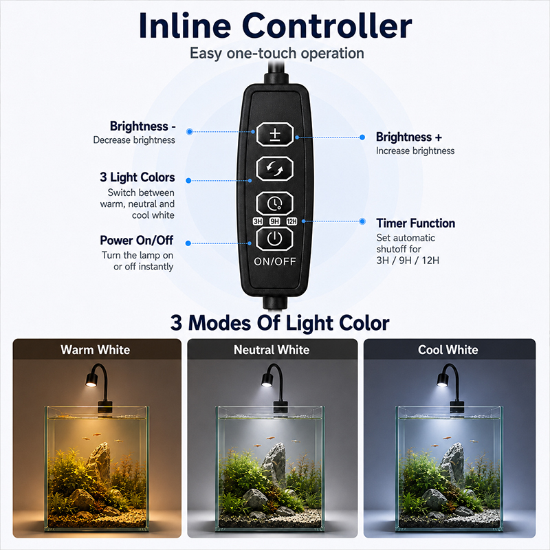 USB LED Aquarium Light Lightin - Aquarium Planted Tank Fertilizer incelemesi ve fiyatı