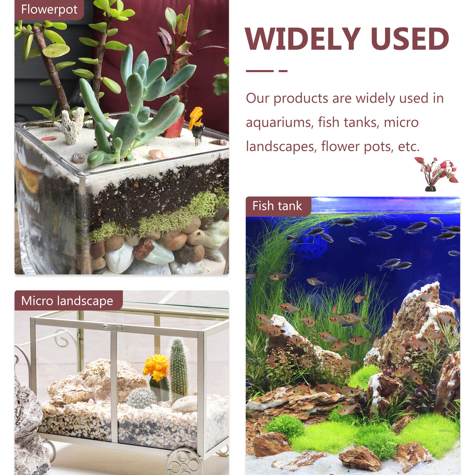 Premium Lifelike Plastic Aquar - Non Planted Aquarium Fish incelemesi ve fiyatı