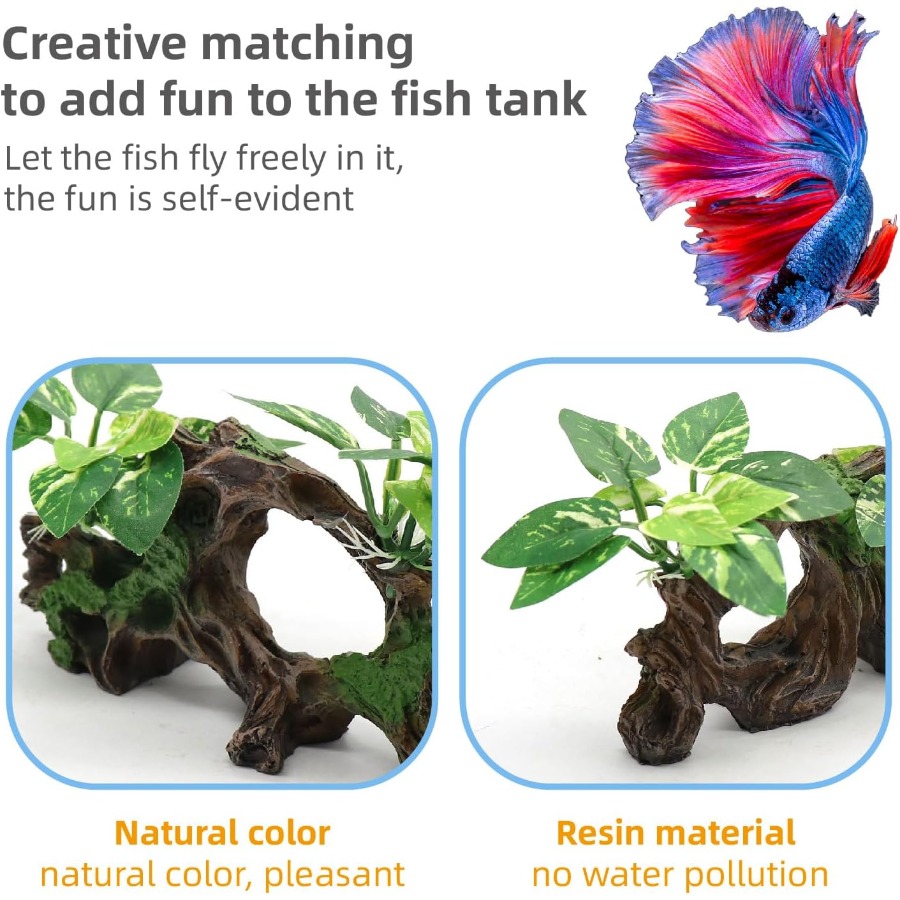 Fish Tank Decorations Artifica - Planted Aquarium With Driftwood incelemesi ve fiyatı