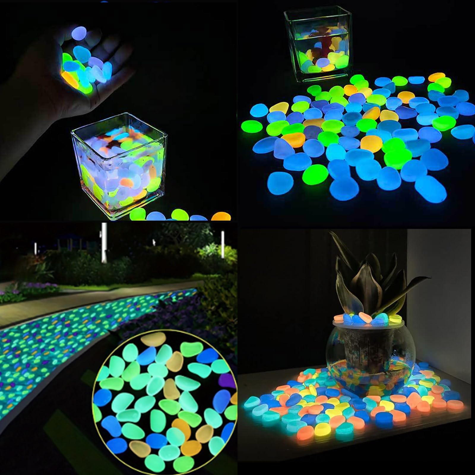 100pcs Glow In The Dark Pebble - Planted Aquarium Hours incelemesi ve fiyatı