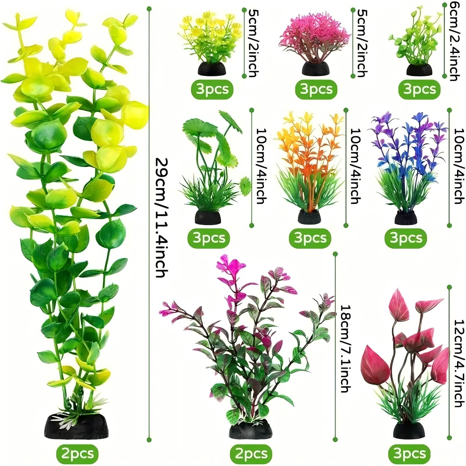 Aquarium Decor Set Artificial  - Aquarium Plant Grass incelemesi ve fiyatı