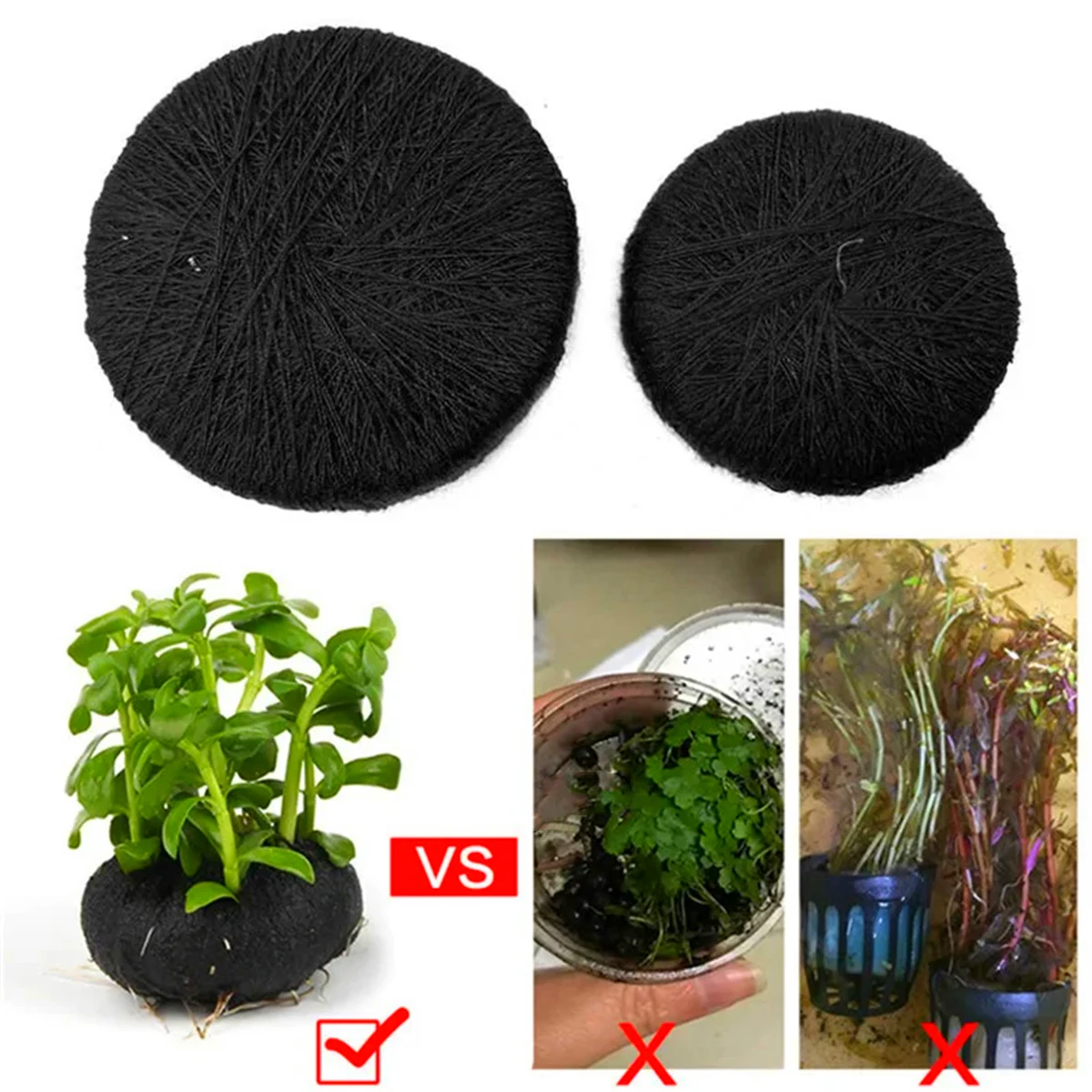 5Pcs Black Fish Tank Water Gra - Aquarium Planted Tank Substrate incelemesi ve fiyatı